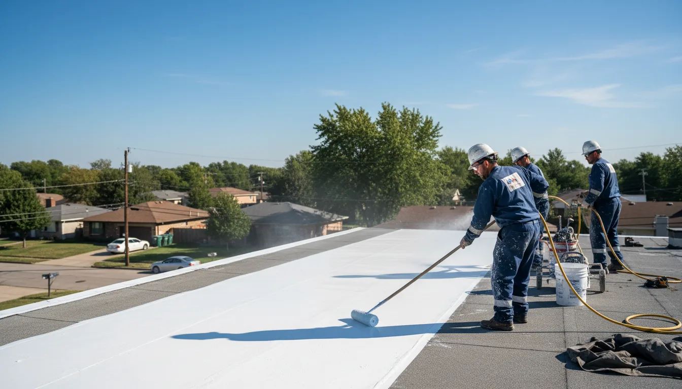 Commercial roof coating in Harrietta, MI near me